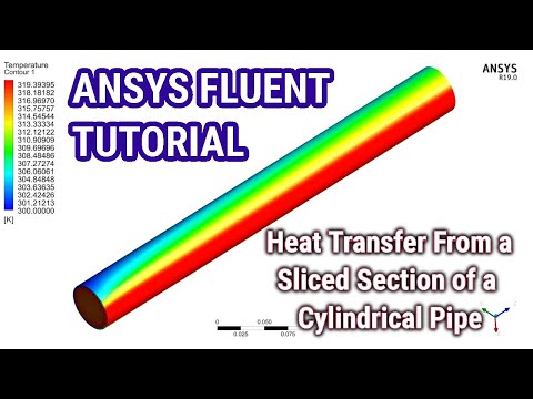 ANSYS Fluent Tutorial | Heat Transfer From a Sliced Section of a Cylindrical Pipe | ANSYS R19