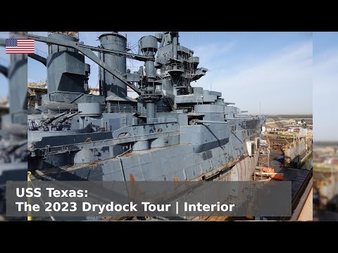 USS Texas in Drydock - 2023 (Lets go inside!)