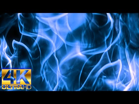 AZULA'S FIREPLACE FLAMES? (12 HOURS) in 4K UHD! GHOSTLY BLUE FIRE IN SLOW MO!