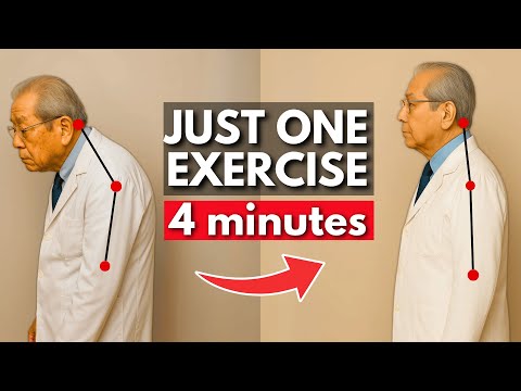Japan's Oldest Doctor: How to FIX Forward Head Posture After 60 in Just 4 Minutes