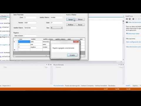 Insertar, modificar, eliminar y buscar datos en C# | SQL Server