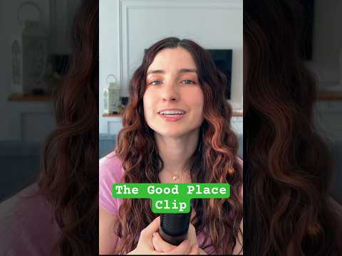 Talking about #thegoodplace in my latest video