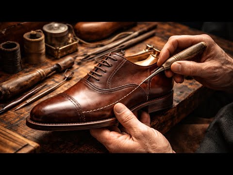 Inside the Making of a Handmade Leather Shoe – 200 Steps, No Shortcuts | ASMR