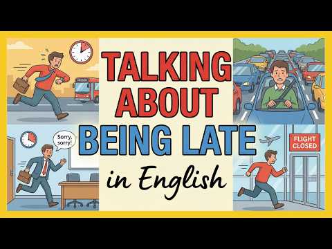 Talking About Being Late in English | Easy English Conversation Practice for Beginners