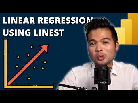 PREDICT THE FUTURE with LINEAR REGRESSION / How to use LINEST function / Beginners Guide to Power BI