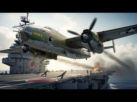 When This B-26 Flew Over Japan's Carrier Deck — Japanese Couldn't Fire a Single Shot