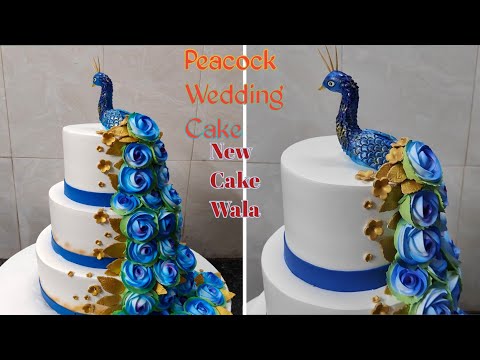 Peacock Wedding Cake Decorating|Peacock Theme Cake |Peacock Birthday Cake For All Party Celebrate
