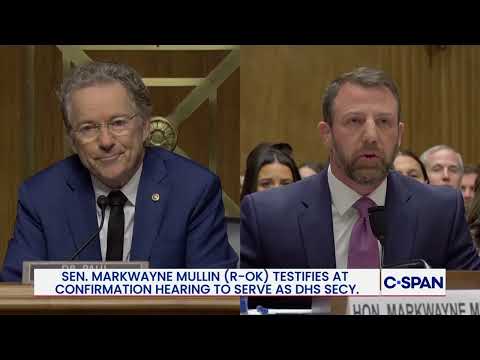 Heated exchange between Sen. Rand Paul and DHS Secretary Nominee Sen. Mullin on Political Violence