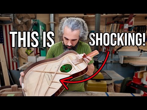 Two Luthiers Cut a Yamaha FG830 Acoustic Guitar In Half To Review It!