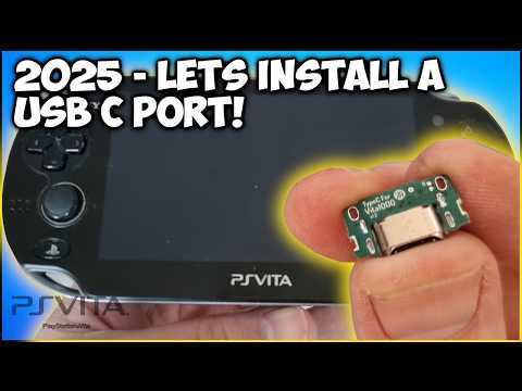 Guide to installing a USB C port on a PS Vita 1000