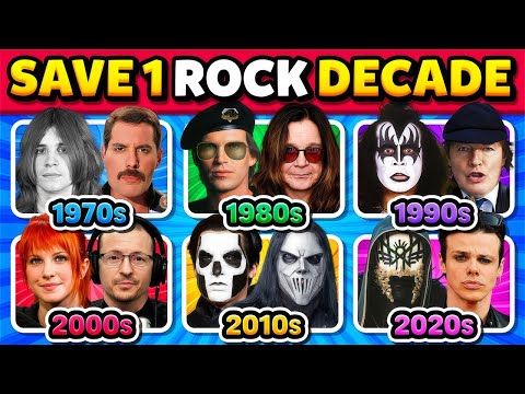 Save ONE ROCK Decade 🎸 Rock Edition | Epic Rock Battle (6 Decades)