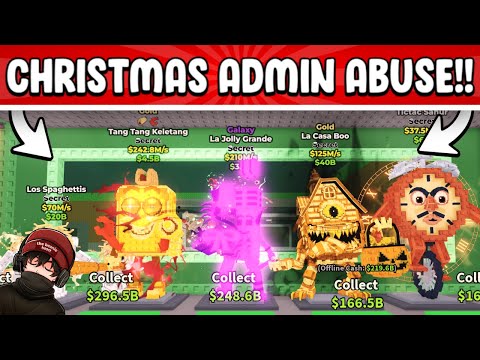 I STOLE MY BEST LOOT EVER DURING CHRISTMAS ADMIN ABUSE USING "BEANIE METHOD!!" 🤩 | STEAL A BRAINROT