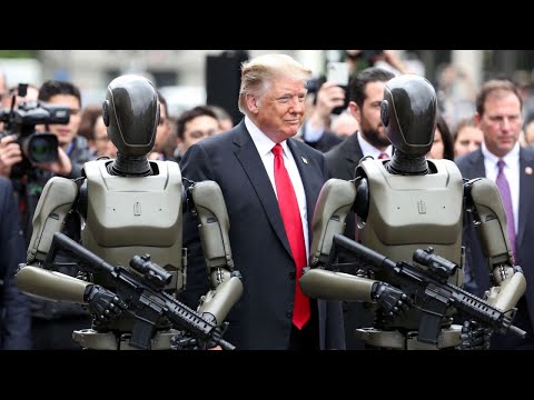 Trump Posed With Armed Robots – Inside China's 8 Most Advanced Security Bots