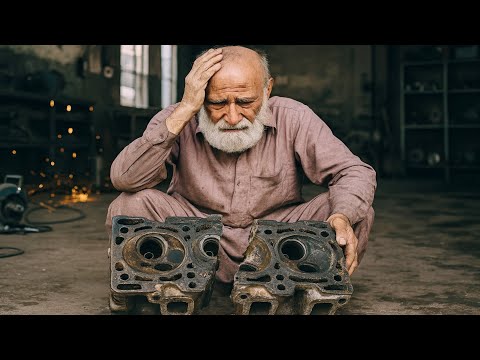 How an Old Mechanic Restored a Completely Broken Engine Cylinder Head