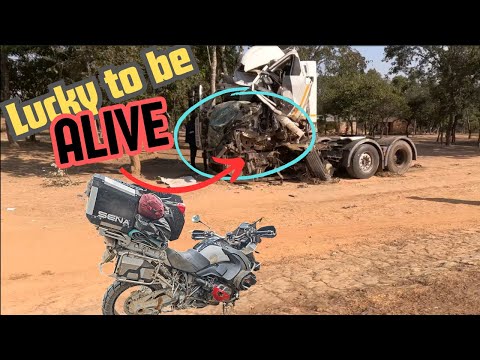 My Australian motorcycle reached Tanzania! - INSANE truck and train crash - Australia to England ep7