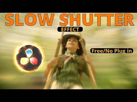 How To do Slow Shutter Effects In Davinci Resolve