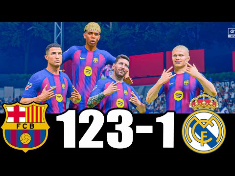 RONALDO, MESSI, LAMINE YAMAL, MBAPPE ALL BEST PLAYERS IN THE WORLD PLAYING TOGETHER | MESSALDO FC 26