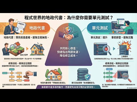 單元測試vs地政代書