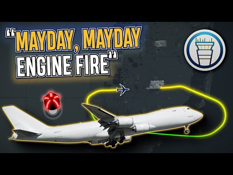 ENGINE FIRE! Boeing 747 Returns to Miami After Dramatic Mid-Air Failure [ATC audio]