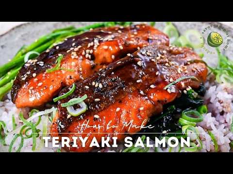 10 minute Teriyaki Salmon Recipe (照り焼きサーモン)