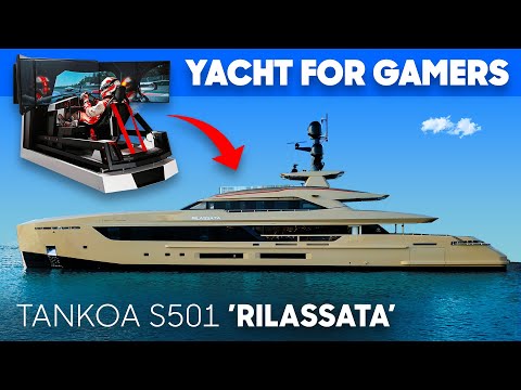 This Yacht has the ULTIMATE Man Cave! 🕹️ Tankoa S501 Rilassata Yacht Tour & Review
