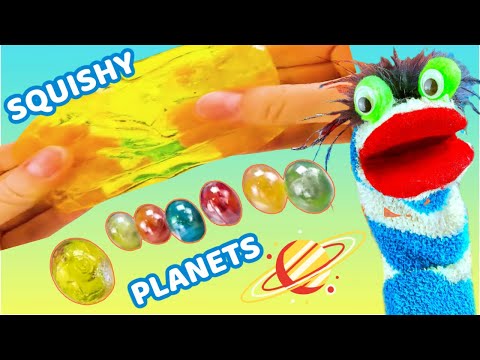 Fizzy Plays with Squishy Space Slime and Makes a Rocket Balloon Experiment