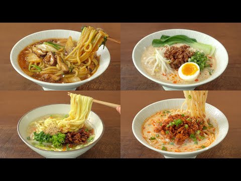 4 Warm Noodle Dishes for Cold Days :: Cabbage Jjamppong, Tantan Noodle, Egg Noodles, Chicken Ramen
