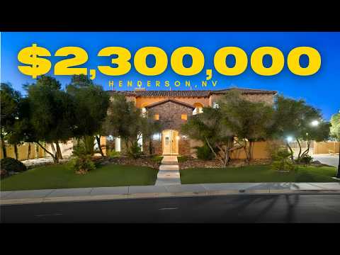 Inside a $2.3M Nearly 1-Acre Strip-View Mansion | 6 Ensuite Bedrooms in Henderson