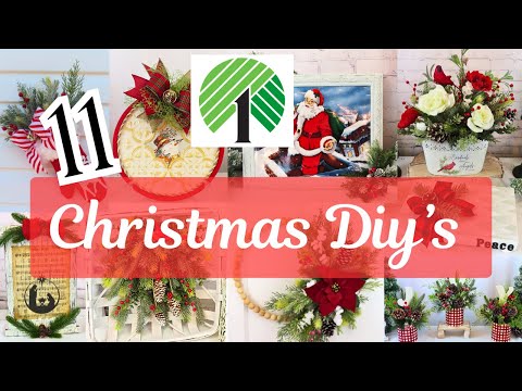 🎄Crafting a BEAUTIFUL Rustic COUNTRY CHRISTMAS🎄 | Dollar Tree 🎄