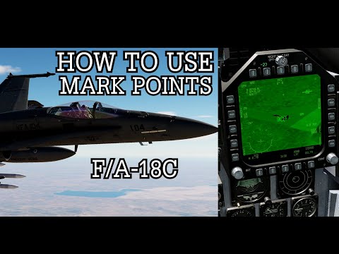 How to use Mark Points in the F/A-18C | DCS WORLD