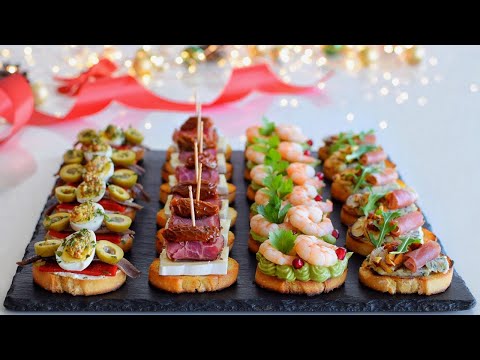 4 Gourmet Canapés with Toast Bread to Celebrate Christmas 2023-2024 | DarixLAB