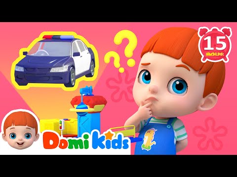 警車在哪里🚓❓ + 更多兒歌合集｜domikids 中文｜Nursery Rhymes