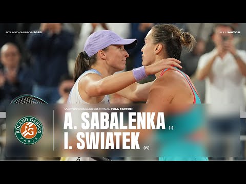Full match Sabalenka vs Swiatek semi-final | Roland-Garros 2025