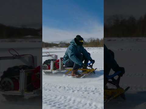 World's Fastest Electric Snow Racer #shorts