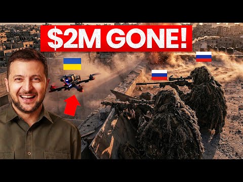 $2 Million Gone: Ukraine’s Drones Wipe Out Putin’s Elite Sniper Team in Rooftop Strike! #UkraineWar