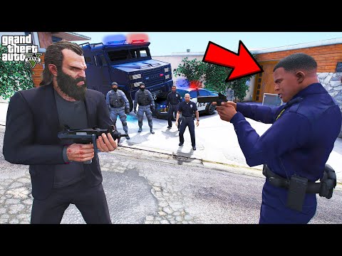 Franklin's Police Team vs Trevor's SWAT Force in GTA 5