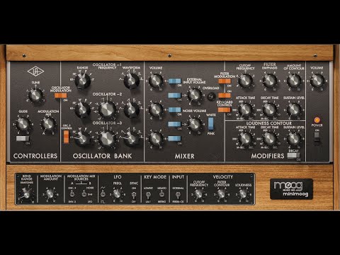 Moog (Bass) Shootout - UAD Minimoog, u-he Diva, Arturia Mini V, Softube Model 72, & AIR Mini D