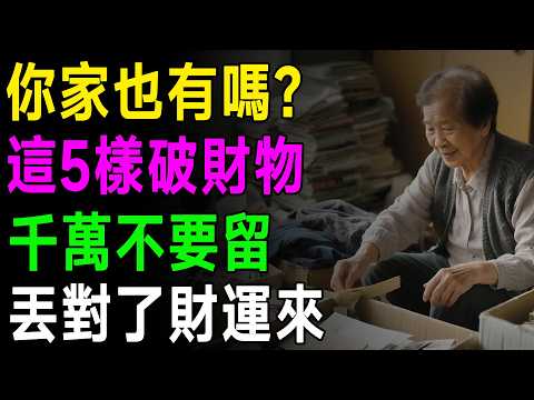 資深整理師警告！過了70歲，家裡這5樣東西快丟掉！再不丟，福氣財運全跑光！