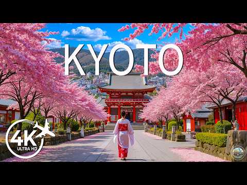 Kyoto, Japan Spring 4K 🌸 Tranquil Sakura Temples, Sacred Shrines & Timeless Stillness