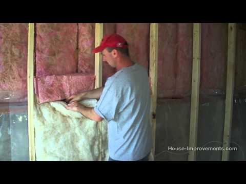 How To Install Fiberglass Batt Insulation & Vapor Barrier