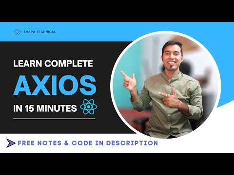 Axios Tutorial in Hindi || Fetch Data using Axios in React JS 🔥