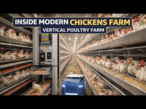 How Large-Scale Free-Range Chicken Farms Produce Eggs and Meat – Modern Poultry Industry