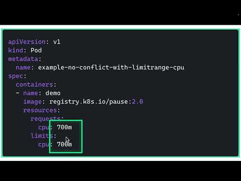 Kubernetes Limit Ranges