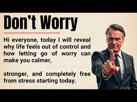 Don’t Worry, Everything Is Out of Control 🔥| Let Go, Live Free, and Finally Breathe | Graded Reader✅