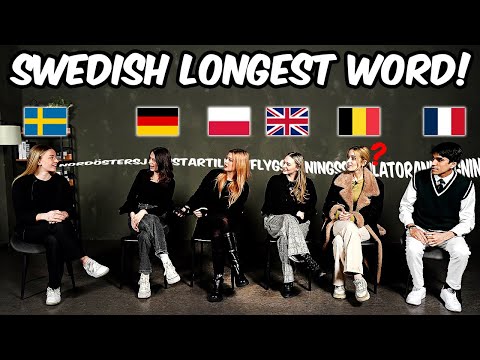 European was shocked by The Longest Word in Swedish