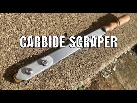 How I made my very own carbide scraper with carbide inserts