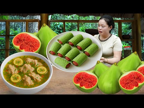 Cozy Alone Dinner in the Wilderness after Hard Day’s Loquat & Figs Harvest | Home Cooking