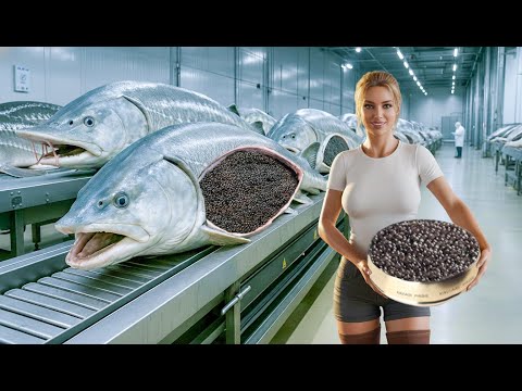 Inside the Sturgeon Caviar Factory (Full Process) | Secrets of the Luxury Caviar Industry