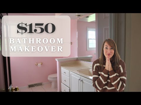 Bathroom Makeover on a Budget BEFORE and AFTER!