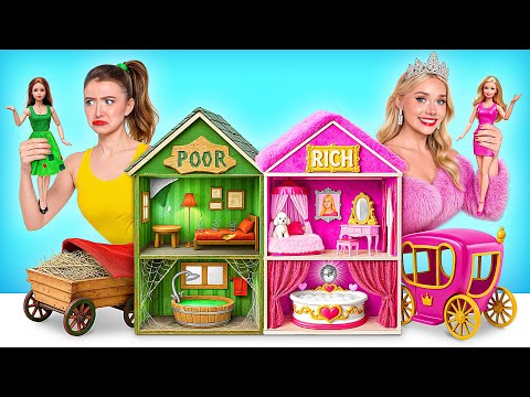 Poor vs Rich Doll House Doll Room Makeover | Funny Moments Multi DO Girls